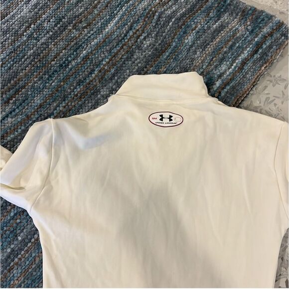 UNDER ARMOUR | cream mock neck long sleeve top S - Picture 3 of 6